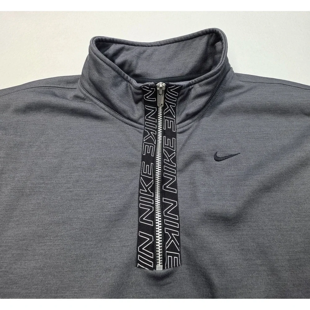 Nike 1/4 Zip Pullover Sweatshirt 1X XL Women's Gray Fleece Mock Neck LIMITED USE